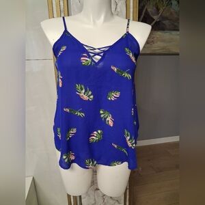Sienna Sky Royal Blue Tropical Camisole